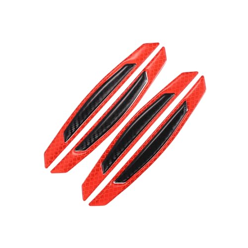 Image of Partuto 4pcs 3D Reflective Stripe Stickers High Intensity Red Replacement