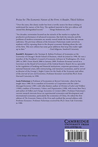 The Economic Nature of the Firm: A Reader