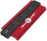 fanshiontide 26 cm Medidor de Contornos, el plastico Medidor de contorno, Plotter de Forma Instrumento de Medición Profesional Herramienta de Medición de Perfil para Madera Laminada de Azulejos