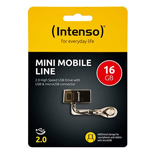 Intenso Mini Mobile Line, 16GB 16GB USB 2.0 Type-A...