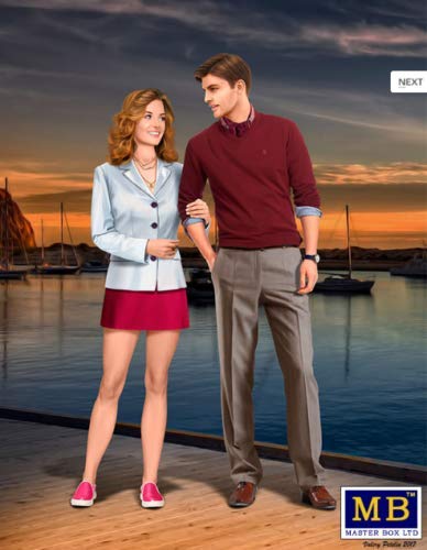 Master Box Kit Bob and Sally - La Pareja Feliz 1/24 miniatura 2