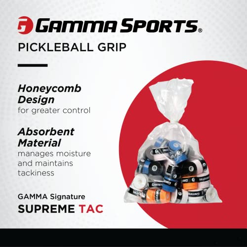 Gamma Sports Supreme Overgrip For Tennis, Pickleball, Squash, Badminton, And Racquetball Racquets, 60-Jar, White #TOP1