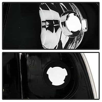 ACANII - For 1997-2003 Ford F150 Black Housing [Harley Davidson Style] Headlights w/Corner Lights Assembly Left+Right