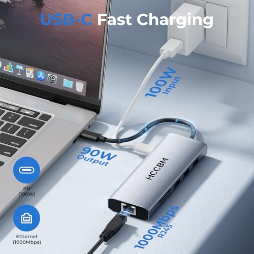 Image of USB C Laptop Docking Station Dual HDMI Monitor, 10-in-1 USBC Hub Dongle Dock with 2 HDMI 4K@60Hz, PD Charging, SD /Micro SD for Laptop MacBook /HP /Dell /Surface /Thinkpad