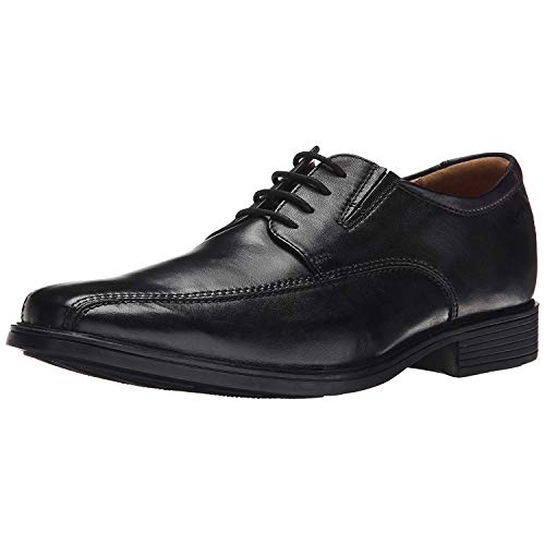 Clarks Tilden Walk, Zapatos para Hombre, Negro Black Leather, 41.5 EU