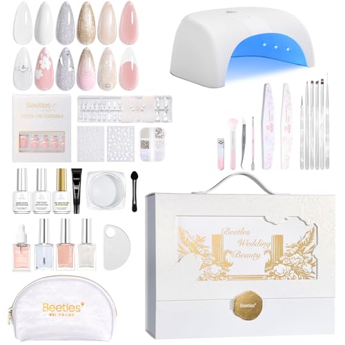 Image of Beetles Gel Nail Polish Kit with UV Light Wedding Beauty Manicure Kit