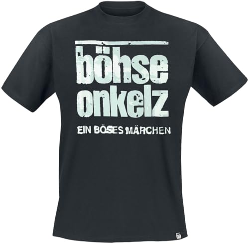 Böhse Onkelz Ein böses Märchen Männer T-Shirt schwarz L 100% Baumwolle Band-Merch Bands