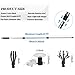 KOKOWOO 12FT Light Bulb Changer for High Ceilings and Recessed Lights，Extending Light Bulb Changing Pole with Baskets and Suction Cup, High Reach Light Bulb Changer Removal Tool for Household, black