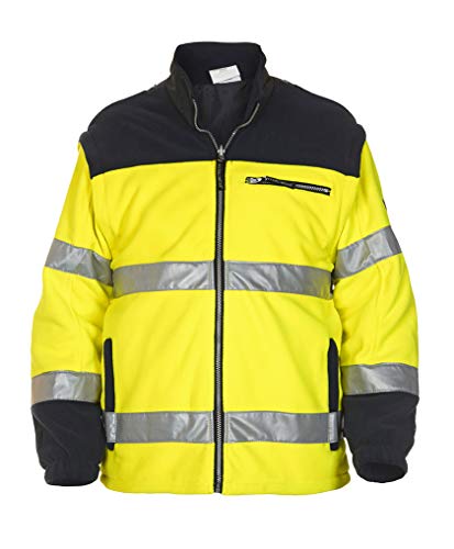 Hydrowear 04026006F Feldkirchen EN 471 Fleece-Jacke aus Toptex Gelb/Marine Größe XXL Cover