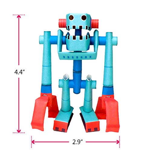 PIPEROID Classics - Mantis Harry Paper Craft Robot Kit, No Glue Needed