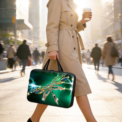 Funda resistente para portátil 15.6 pulgadas Emerald Dragonfly miniatura 7