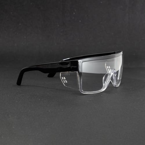 Image of UV400 Transition Photochromic Safety Glases Light to Dark Grey Lens ANSI Z87 Impact Approved