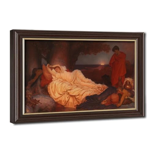 Cymon et Iphigenia de Frederic Leighton : impression sur toile encadrée 20x30 cm