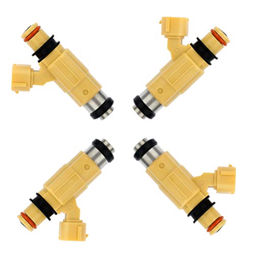 Injectors ZENITHIKE 4 pcs 4 Holes Engine Fuel Injector Set for 2001-2005 for D-odge Stratus,2000-2005 for M-itsubishi Eclipse,1999-2003 for M-itsubishi Galant,2002-2003 for M-itsubishi Lancer