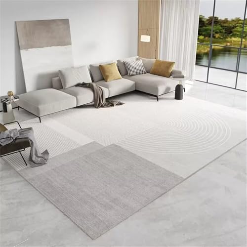 Tapis de couloir gris 60x110 cm au design moderne à rayures
