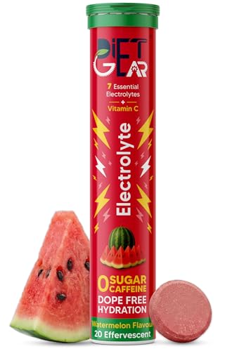 Image of DIET GEAR 0 Sugar, 0 Caffeine Electrolyte Drink Mix | Watermelon | 5L /20 Glasses of 7 Clean Electrolytes | Instant Daily Hydration for Gym, Heat & Hustle | No BS: No Maltodextrin, No Sucralose, No Artificial Sweeteners | Made in India