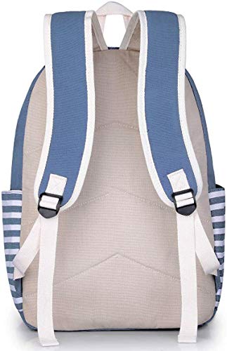 Joyfulife Girls Stripe Backpack Set with Lunch Box, Drawstring Sack & Pencil Bag - 4 in 1 School Bookbags for Girls - image 3