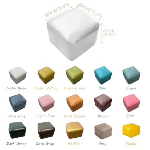 Pouf carré rembourré en cuir comme repose-pieds confortable