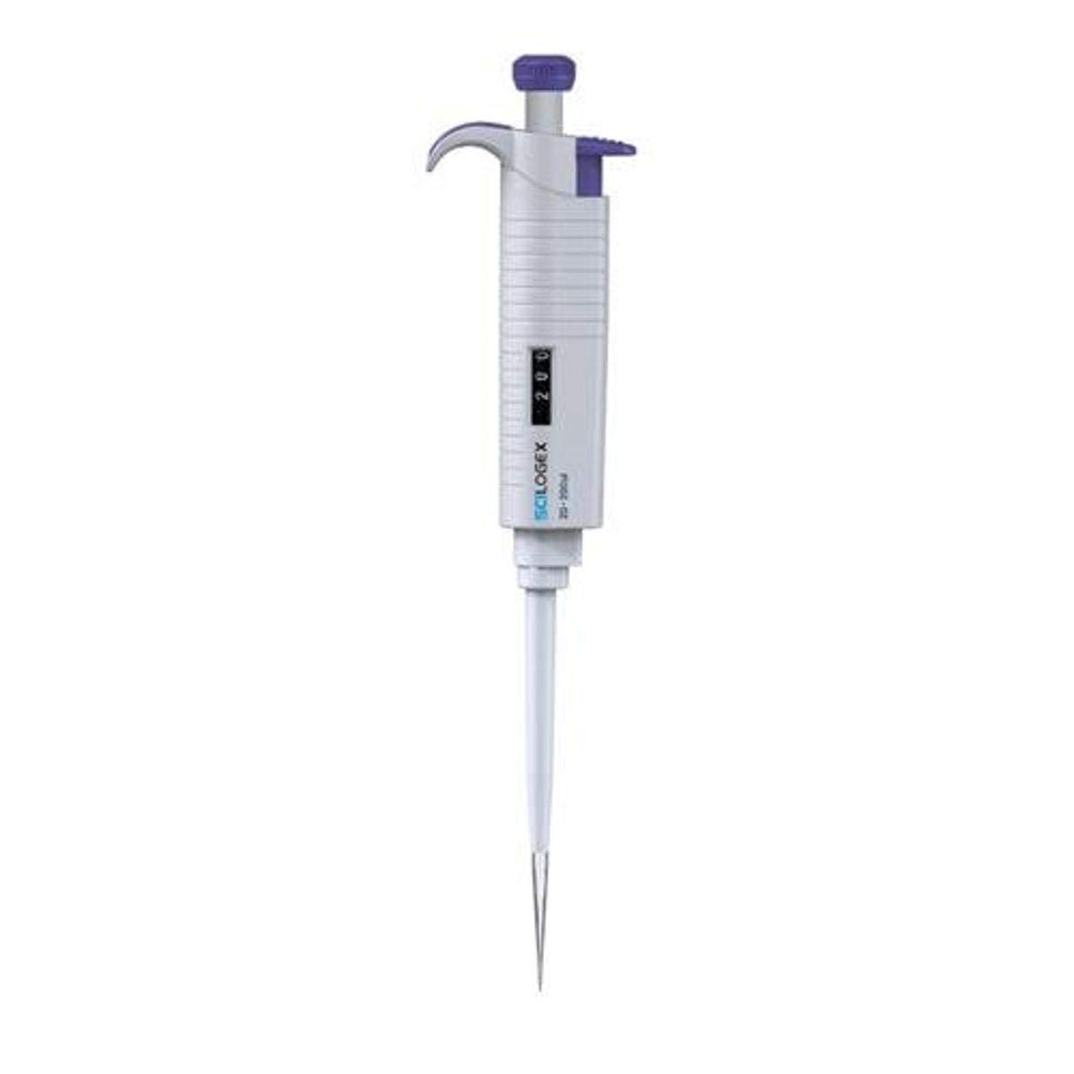 SCILOGEX MicroPette Plus Variable Pipette - Adjustable Single Channel Micropipettor 0.1-2.5µL - Autoclavable, Ergonomic & Works with Universal Pipette Tips