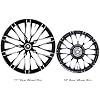 TCT-MOTORPARTS 21 Front 18 Rear Wheel Rims Fit For Harley Touring Models Road King Street Glide Road Glide Electra Glide Ultra Class Ultra Limited 2009-2023 ABS