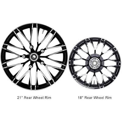 TCT-MOTORPARTS 21 Front 18 Rear Wheel Rims Fit For Harley Touring Models Road King Street Glide Road Glide Electra Glide Ultra Class Ultra Limited 2009-2023 ABS