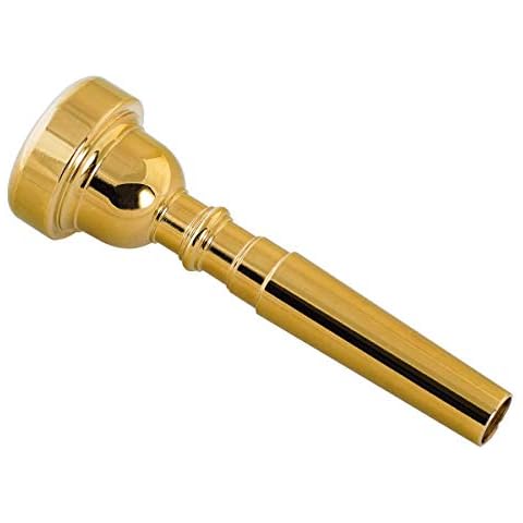 Missmore Gold Trumpet Mouthpiece 3C 5C 7C Size Instrument Accessory for Bach (EU-7C-Gold) Cover