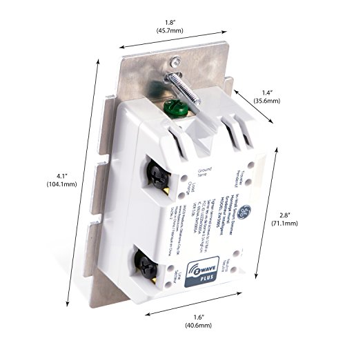 GE Enbrighten, White & Light Almond, Z-Wave Plus Smart Light Dimmer, Works with Alexa, Google Assistant, SmartThings, Wink, Zwave Hub Required, Repeater/Range Extender, 3-Way Compatible, 14294, 1 Pack - Thumbnail 2