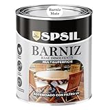 barniz al agua mate precio ✨ Acabado Brillante que Realza la Madera:Este barniz transparente aporta un brillo profesional que resalta la belleza natural de la madera, realzando sus vetas y texturas. Ideal para muebles, suelos, puertas y revestimientos de madera, tanto en interior como en exterior.