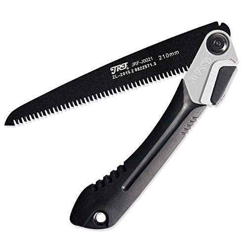 JRF Folding Pruning Hand Saw,U-Shaped Sawtooth Blade with Heavy Duty Handle for Bone, Dry Wood, Trimming Branches, Camping, Clearing Forest Trails, Hunting