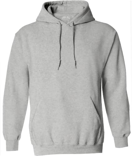 Joe's USA Hoodies for Men – Men’s Fleece Pullover Hoodie Sweatshirt, Hooded Sweatshirts for Casual, Work, Gym, Outdoor Wear-3XL-Ash