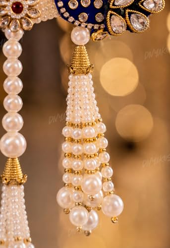 Image of Divyakosh Peacock Hanging Shubh Labh (1 Pair), Door Tags, Diwali Decoration Items |Door Hanging Decorative Items & Diwali Torans for Entrance Door | Deepavali Decora Items |