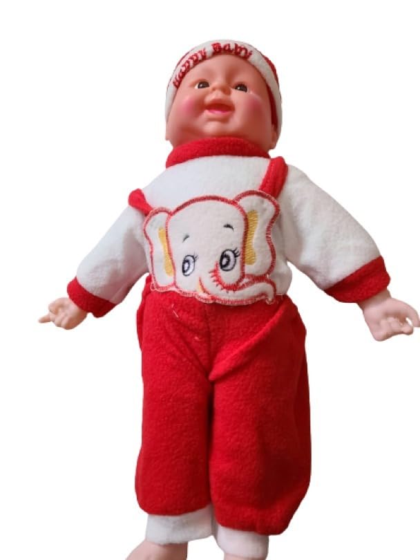 YOPRAM Happy Baby Laughing Musical Boy Doll A Wonderful Present for Kids, Girls and Boys The with Touch Sensors and Sound is Made by India Baby Boy Big Doll Size(40H×25L×13W) Red (B0D1RCYJW1) Amazon Price History, Amazon Price Tracker