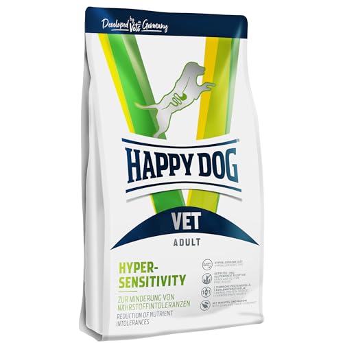 Happy Dog VET Diet Hipersensibilidad | Bolsa de 4 kg | Dieta de eliminación veterinaria para perros con sensibilidad alimentaria