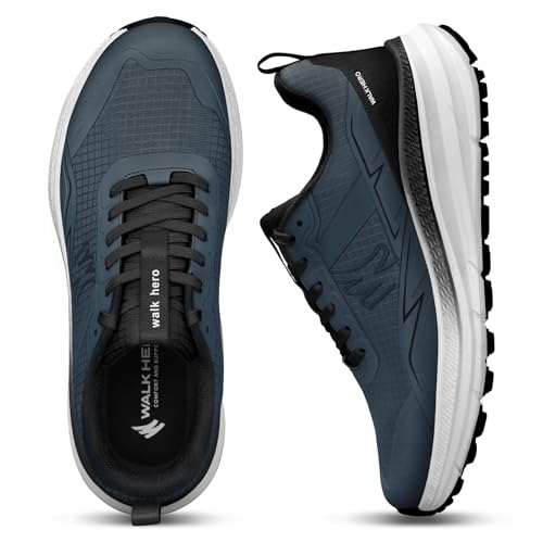 Top 10 Best Men's Walking Shoes for Supination Reviewed 14 Mens Walking Shoes for Plantar Fasciitis, Walkhero Hiking Shoes with Arch Support, Comfortable Sneakers for Men with Non Slip Rubber Sole (Dark Navy, 10.5)