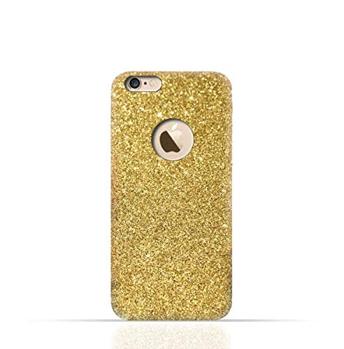 AMC Apple iPhone 6/6s TPU Silicone Case with Gold Glitter Dual Layer