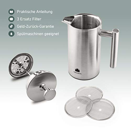 ⇒⇒⇒ Cafetera francesa Groenenberg 0,35 litros - Análisis y Opiniones 2020