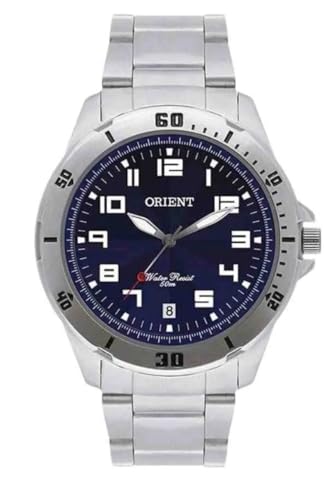 Relógio Orient Masculino Analógico - Prata/Azul - MBSS1155A D2SX