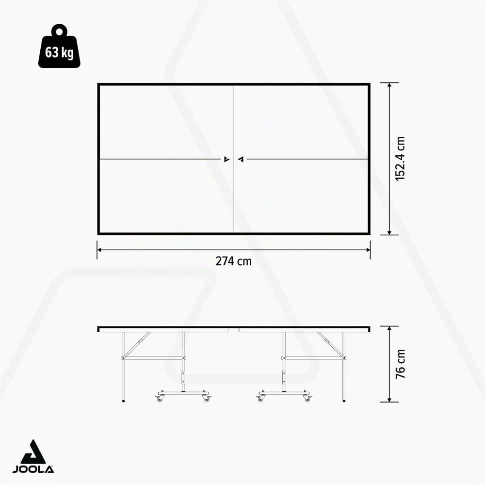 JOOLA Mesa de Ping Pong Exterior Rally Plegable Resistente a la Intemperie