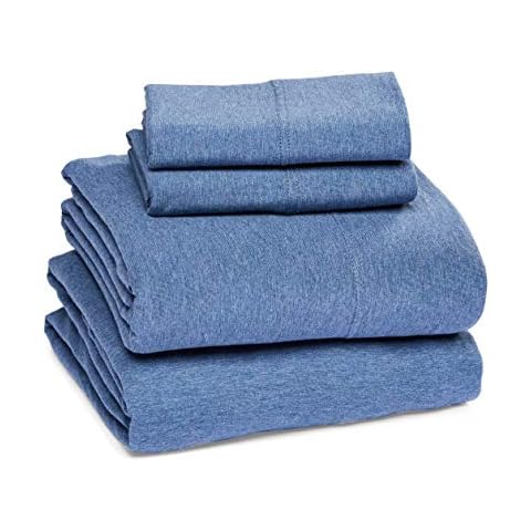 Amazon Basics Bettlaken-Set aus Jersey Cover