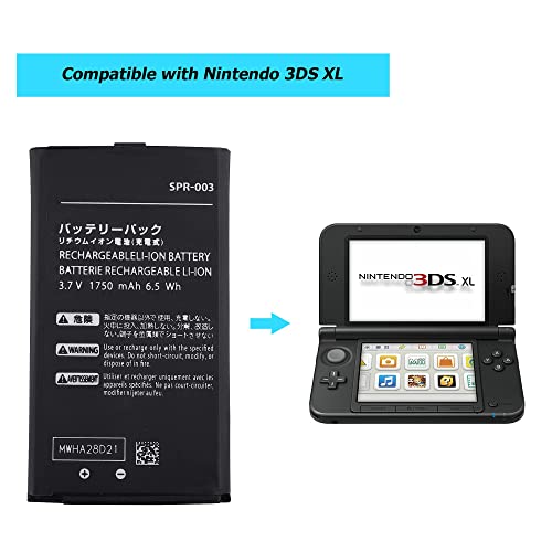 Image of SPR-003 Replacement Battery Compatible with Nintendo 3DS XL 1750mAh