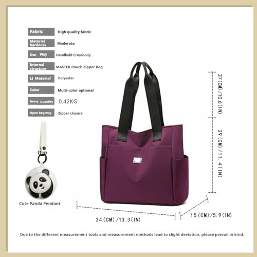 Zcjeaneviln Bag Waterproof - Large Capacity Waterproof Shoulder Bag, Lightweight Multi-Pocket Oxford,for Women and Men2