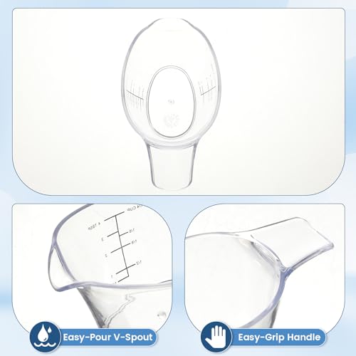 Set de 2 Vasos Medidores Pequeños 60 ml con Pico V miniatura 4