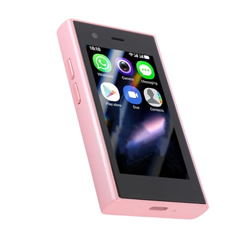 Tonysa Smartphone 4G déverrouillé, Mini Téléphone Sim Dual Sim, 3,0 Pouces, 2 Go de RAM, ROM 16 Go, Appareil Photo 5MP, 8.1, 2500mAh, Quad Core, WiFi, GPS, MP3, MP4 (Pink)