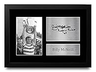 ✯ A GIFT THEY'LL ACTUALLY LOVE - Score a world-class winner with this signed printed photo of one of the most famous football legends in the world, Billy McNeill. Premier present for them and top present-giving points to you – back of the net! ✯ YOU ...