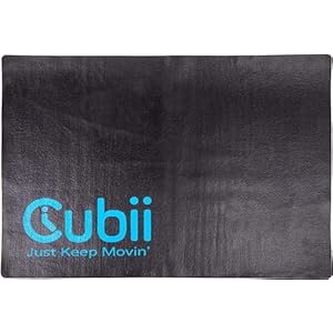 Cubii Non-Slip Workout Mat 60x45cm, Small Mat for Elliptical Machines, Mat for Under Desk Ellipticals, Work from Home Fitness