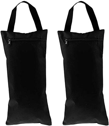 Paquete de 2 sacos de arena sin relleno para yoga y pilates, 4 bolsas de arena resistentes para entrenamiento de peso, bolsa vacía con asa de transporte resistente