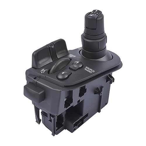 Bisenya Interruptor de bastón de dirección para limpiaparabrisas compatible con CLIO III 2005-2010 KANGOO 2008-2011 MODUS 2004-2010 7701060097, 7701057096