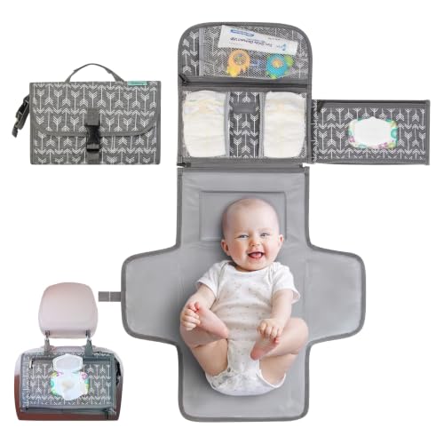 Kopi Baby Portable Diaper Changing Pad, Wipes Pocket...