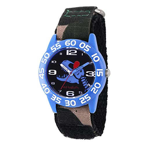 Image of Red Balloon Kids' Plastic Time Teacher Analog Quartz Nylon Strap Watch