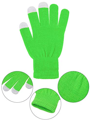 image for Pangda 12 Pairs Touchscreen Gloves Stretch Knitted Texting Gloves Warm
